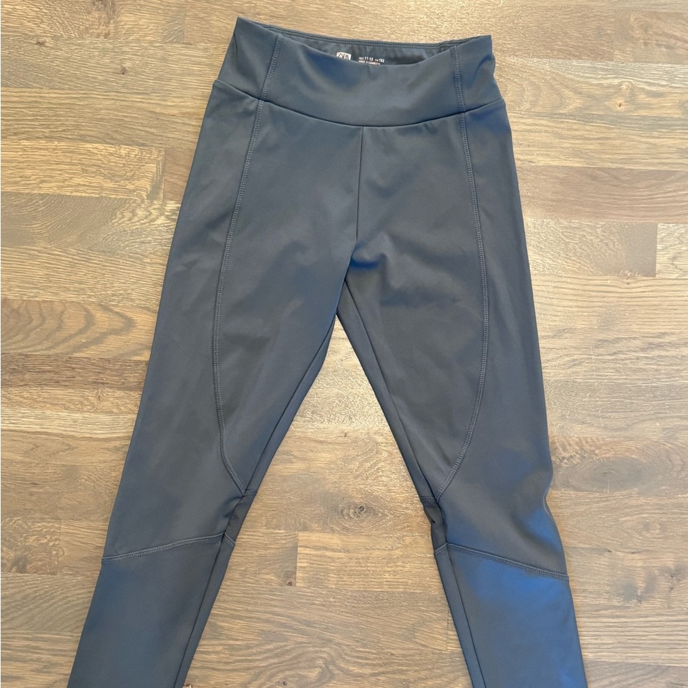 Zara Athletic running tights women’s grey size 11-12